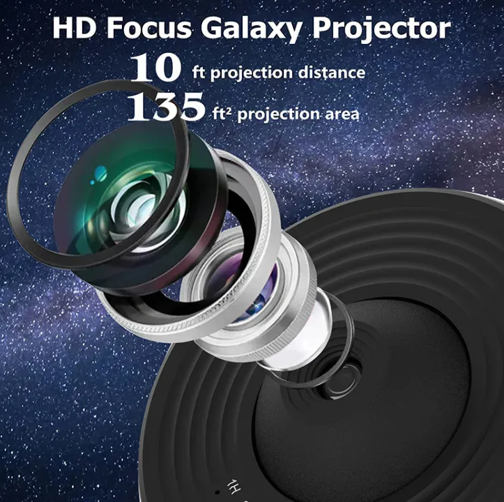 Starry Night Galaxy Projector – HD Star & Nebula Light