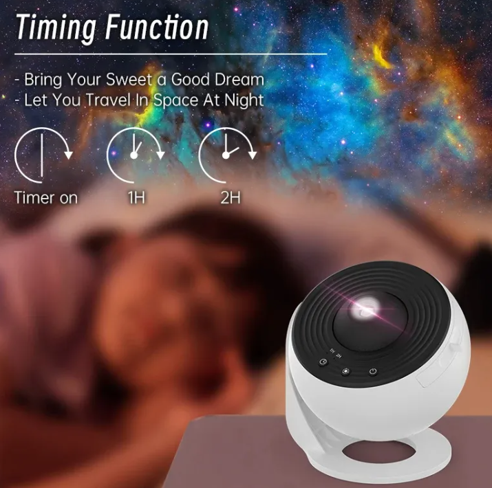 Starry Night Galaxy Projector – HD Star & Nebula Light